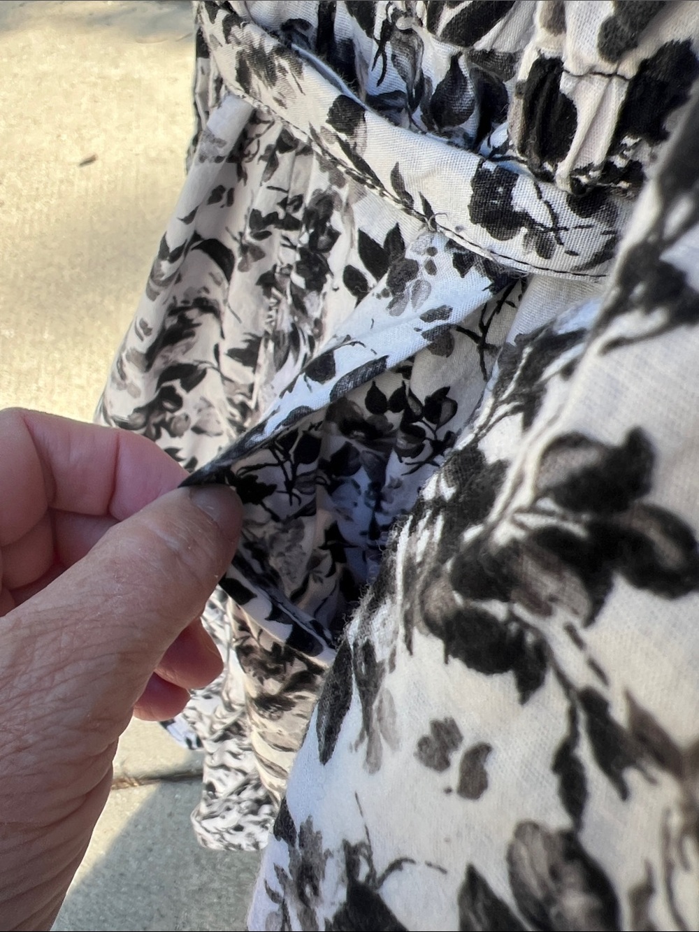 Torrid  Poplin black and white floral Mini Shirtdress sz 10 -Torrid 00 - Picture 10 of 10